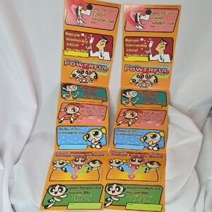 Valentines Powerpuff Girls Vintage 1999 NEW Old Stock 16 Cards